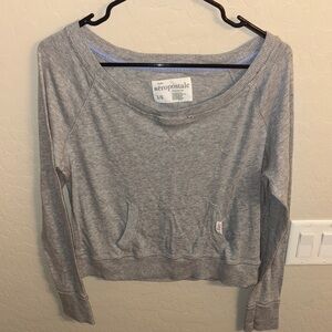 Aeropostale Heather Gray Pullover Sweater